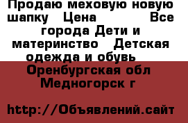 Продаю меховую новую шапку › Цена ­ 1 000 - Все города Дети и материнство » Детская одежда и обувь   . Оренбургская обл.,Медногорск г.